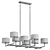 Sleek Linear Chandelier Design 3D model small image 2