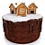 Decadent Chocolate Cake 3D Model 3D model small image 3