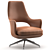 Elegant Flexform Eliseo Armchair 3D model small image 1