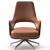 Elegant Flexform Eliseo Armchair 3D model small image 2