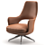 Elegant Flexform Eliseo Armchair 3D model small image 3