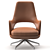 Elegant Flexform Eliseo Armchair 3D model small image 11