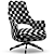 Elegant Flexform Eliseo Armchair 3D model small image 14