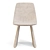 Bonaldo Agea Design Dining Chair 3D model small image 4