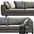 Elegant NickScali Rimella Sofa Set 3D model small image 5