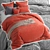 Bianca Terracotta Bedding Set 3D model small image 5