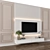 Modern TV Wall Design FBX 3D model small image 2