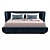  Luxe Leather Bed - Italian Crafted 3D model small image 2