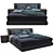 Luxury Reeves Minotti Bed Set 3D model small image 1