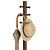 Pillar Stool Coat Rack Stand 3D model small image 2