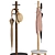 Pillar Stool Coat Rack Stand 3D model small image 4