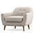 Stockholm Armchair 3D model small image 1