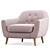 Stockholm Armchair 3D model small image 2