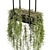 Metal Box Hanging Plants Set 3D model small image 3