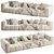 Natural Uniqwa Denver Sofa 3D model small image 1