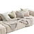 Natural Uniqwa Denver Sofa 3D model small image 2