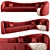 Sleek Moon Sofa Elegant Design 3D model small image 1