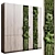 Wooden Framed Vertical Garden Cabinet 3D model small image 1