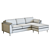 Avondale Wood Leg Lounger Model 3D model small image 5