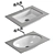 Villeroy & Boch Rectangular Undercounter Basin 3D model small image 1