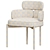 Luxurious Velvet Armchair Meridiani 3D model small image 5