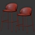 Luxury Velvet Upholstered Princeton Stool 3D model small image 3
