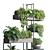 Metal Shelf Plant Display Stand 3D model small image 3