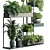 Metal Shelf Plant Display Stand 3D model small image 4