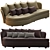 Sicis Bloom Fabric Sofa 3D model small image 1