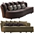 Sicis Bloom Fabric Sofa 3D model small image 2