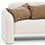 Elegant Niles Sofa: Steel Perfection 3D model small image 3