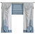 Meshed Curtain Design 3D model small image 1