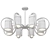  Modern Chandelier Light Fixture 3D model small image 3