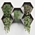 Hexagon Wall Plant Set 3D model small image 2