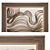 Wave Composition Metal Wall Art 3D model small image 1