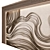 Wave Composition Metal Wall Art 3D model small image 2