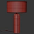 Retro Velvet Table Lamp 3D model small image 4