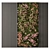 Floral Vertical Wall Art Display 3D model small image 1