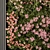 Floral Vertical Wall Art Display 3D model small image 2