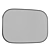 Sleek Matte Black Wall Mirror 3D model small image 3