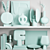 Elegant 101cph Decor Set 3D model small image 7