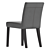 Contemporary Onyx Leather Dining Chair 3D model small image 3