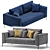 Sleek Sofa Kona 5 Colors 3D model small image 5