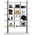 Modern Silhouette Etagere Bookshelf Stand 3D model small image 1