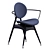 Modern 3D Circle Dining Chair 3D model small image 1