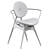 Modern 3D Circle Dining Chair 3D model small image 3