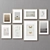 Variety Set Wooden Picture Frames 3D model small image 2