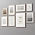 Variety Set Wooden Picture Frames 3D model small image 3