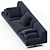 Stylish and Versatile Modular Sofa 3D model small image 2