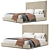  CORIN Bed: Modern Laskasas Style 3D model small image 1